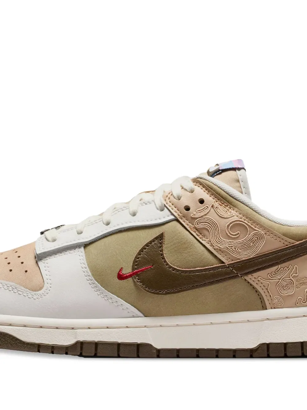 Низкие кроссовки Dunk low se "lny" с узором Nike, нейтральный — фото 2