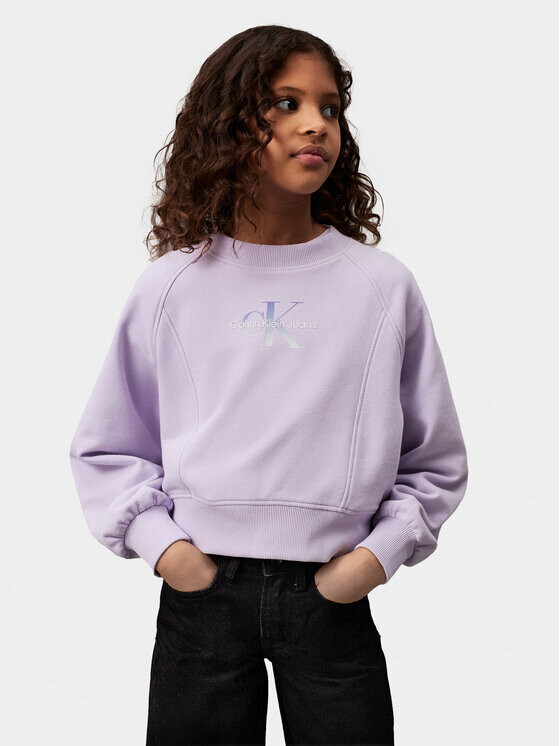 

Толстовка regular fit Calvin Klein, фиолетовый