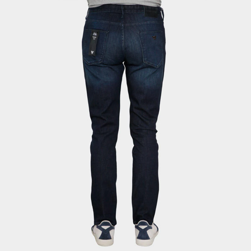 Джинсы JO6 Skinny EMPORIO ARMANI, темно-синий — фото 4