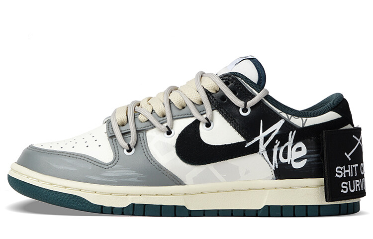 

Кроссовки Nike Dunk Skateboarding Shoes Unisex Low-top Black/Gray, черный/серый