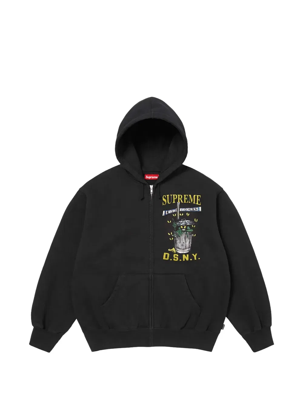 Толстовка на молнии X dsny Supreme, черный