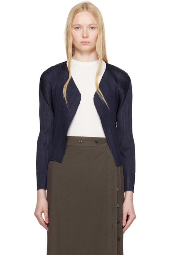 

Кардиган Navy New Colorful Basics 4 PLEATS PLEASE ISSEY MIYAKE