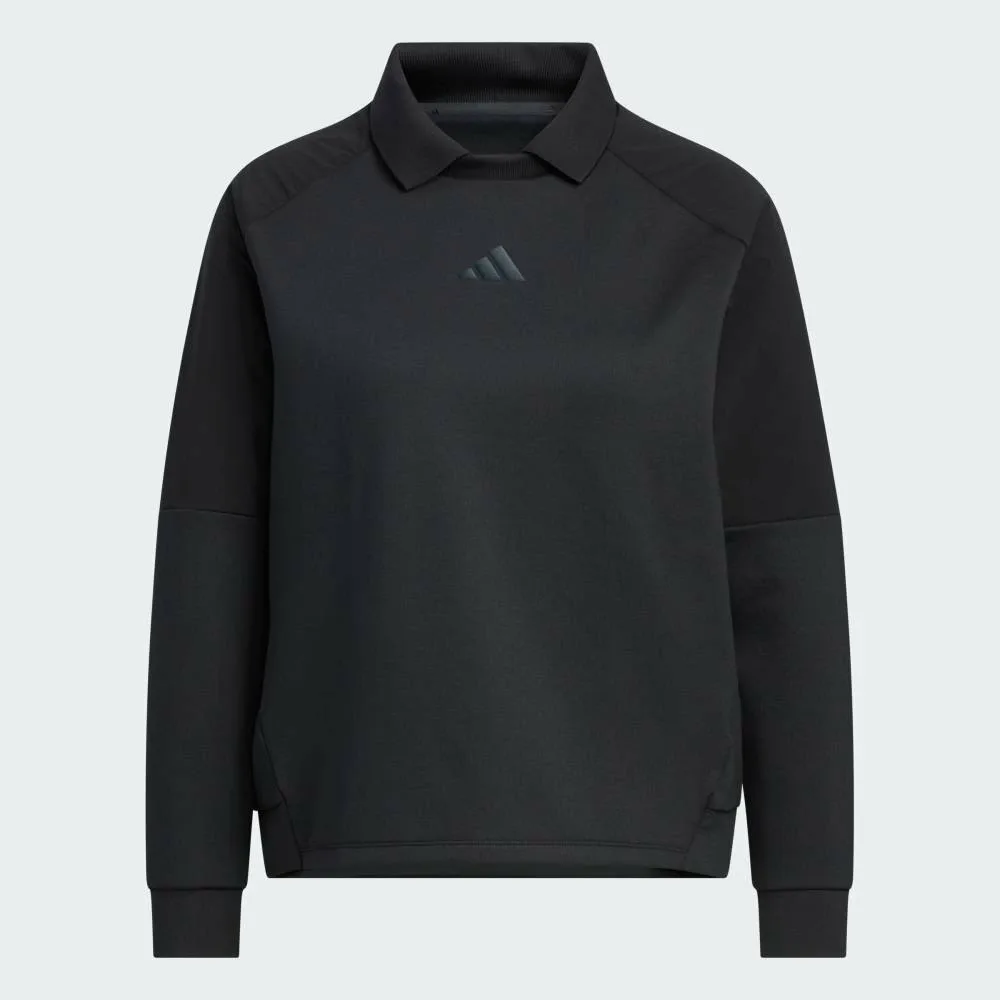 Толстовка с длинным рукавом Adidas для гольфа, цвет Black — фото 4