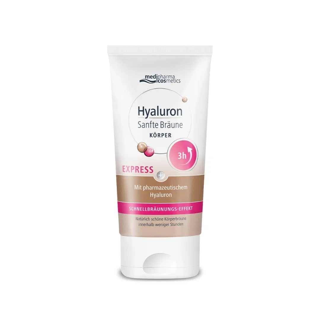 Крем для тела «Hyaluronic Gentle Tan Express» с эффектом автозагара Medipharma Cosmetics