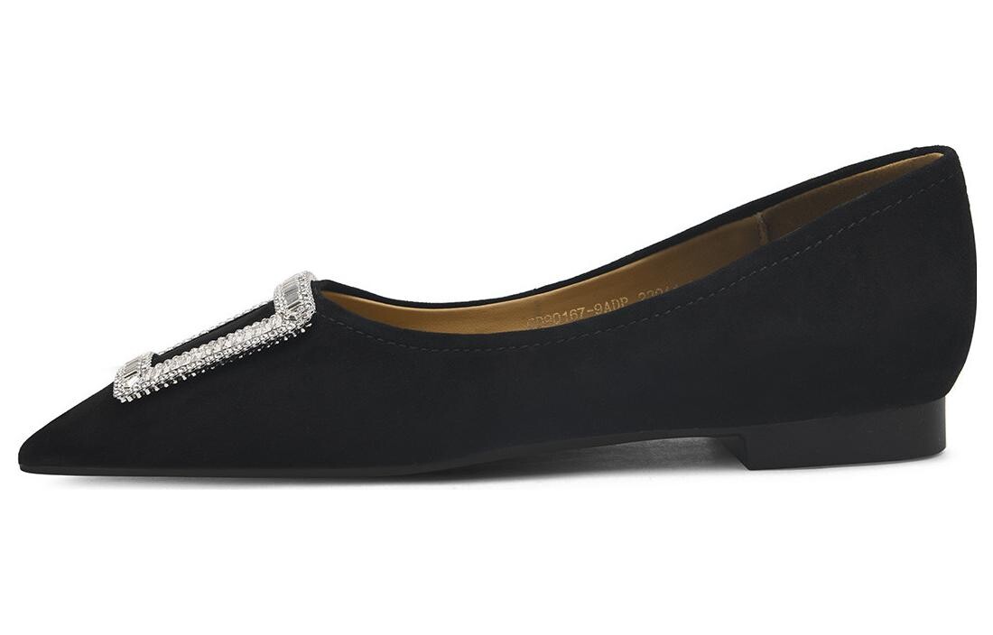 

Туфли женские повседневные Women's Casual Shoes Women's Low-Top Black Cameido