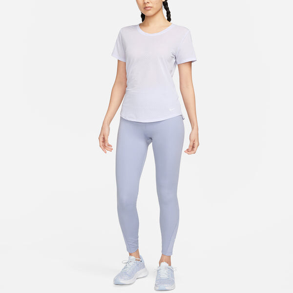 Топ dri fit one breath с коротким рукавом Nike, фиолетовый — фото 4