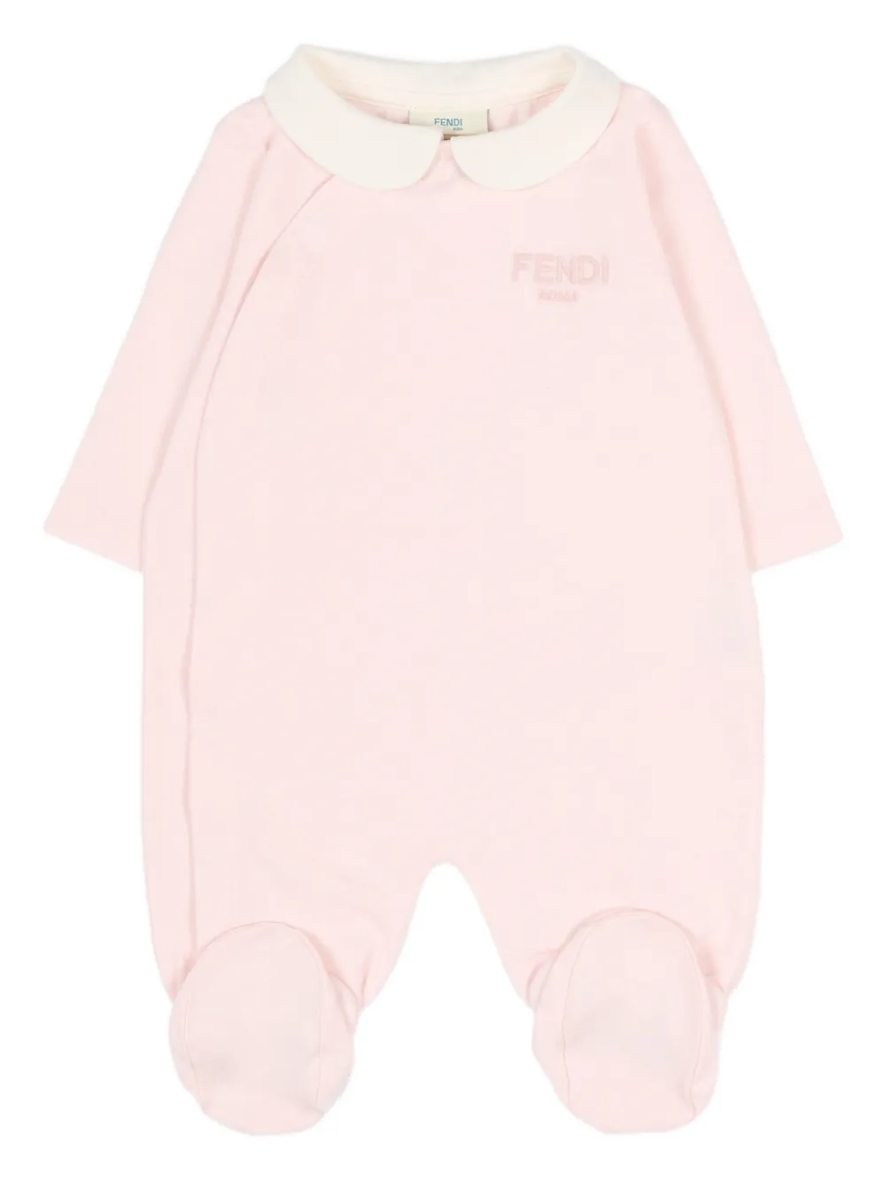 Детская одежда с воротником (набор из трех предметов) Fendi Kids, розовый — фото 2