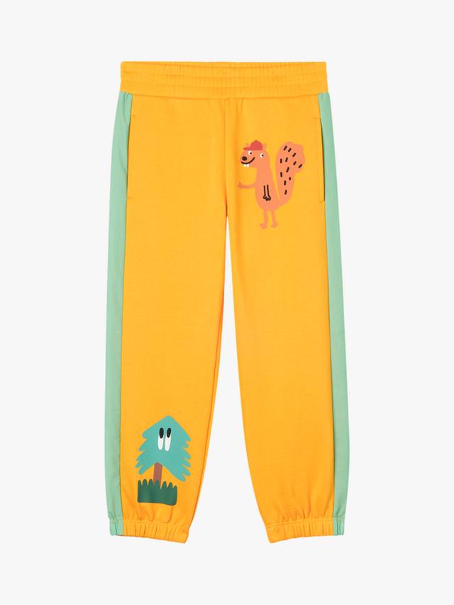 

Джоггеры с контрастным принтом Tree & Squirrel Stella McCartney Kids, Giallo