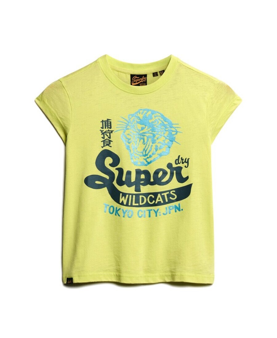 

Футболка Superdry Varsity, цвет Lemon yellow