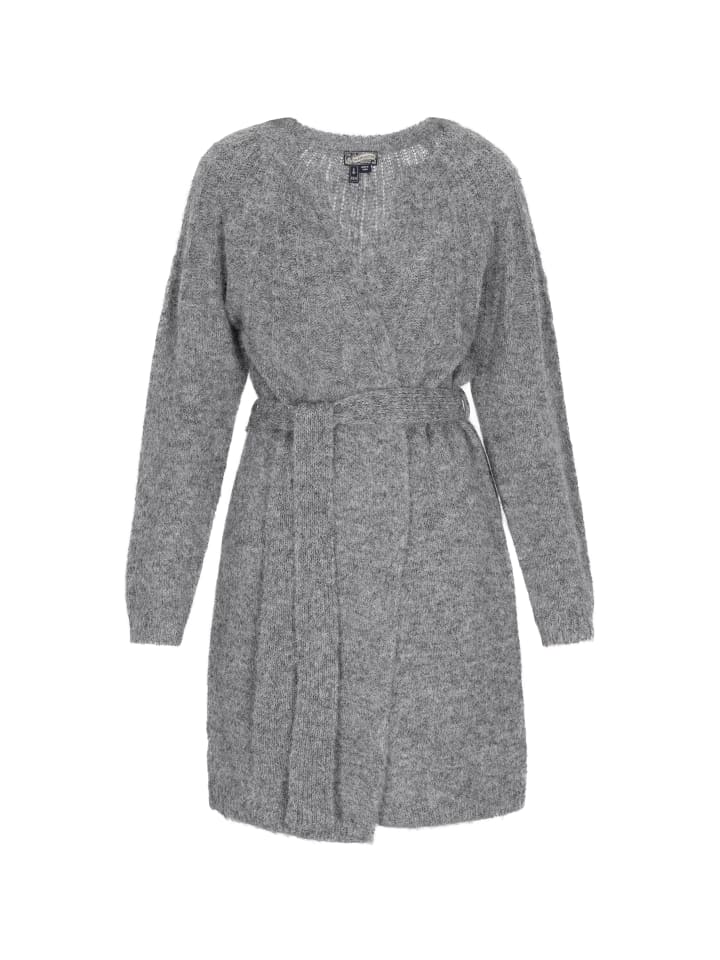 

DreiMaster Женский кардиган серого меланжевого цвета