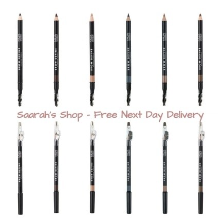 

Карандаш для бровей Mua Brow Define с точилкой и кисточкой — все оттенки — веганский, Mua Make Up Academy