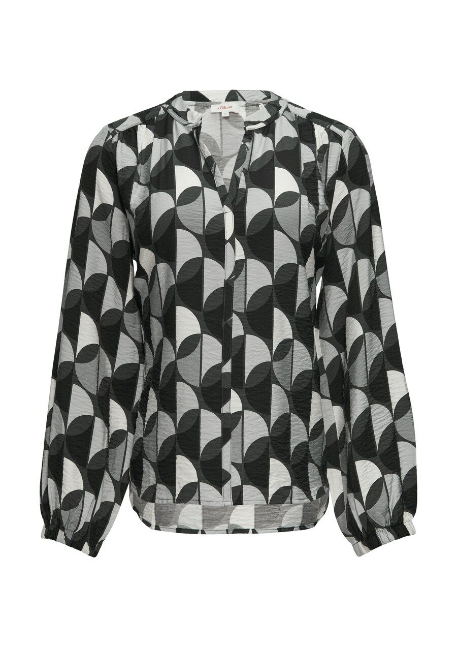 

Блуза s.Oliver, цвет Grey/Dark grey