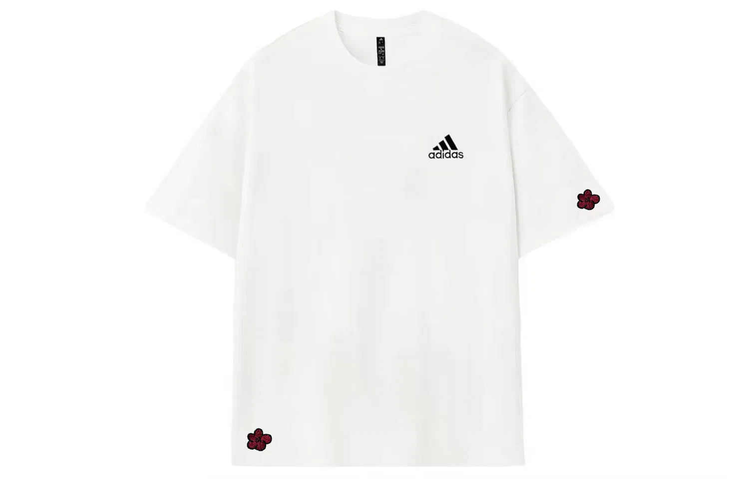 Футболка Adidas MUST HAVES с вышивкой белая