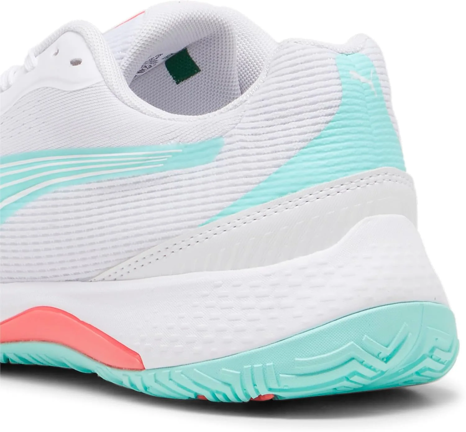 Кроссовки PUMA Unisex Solarstrike III W+ для игры в помещении, белый — фото 3