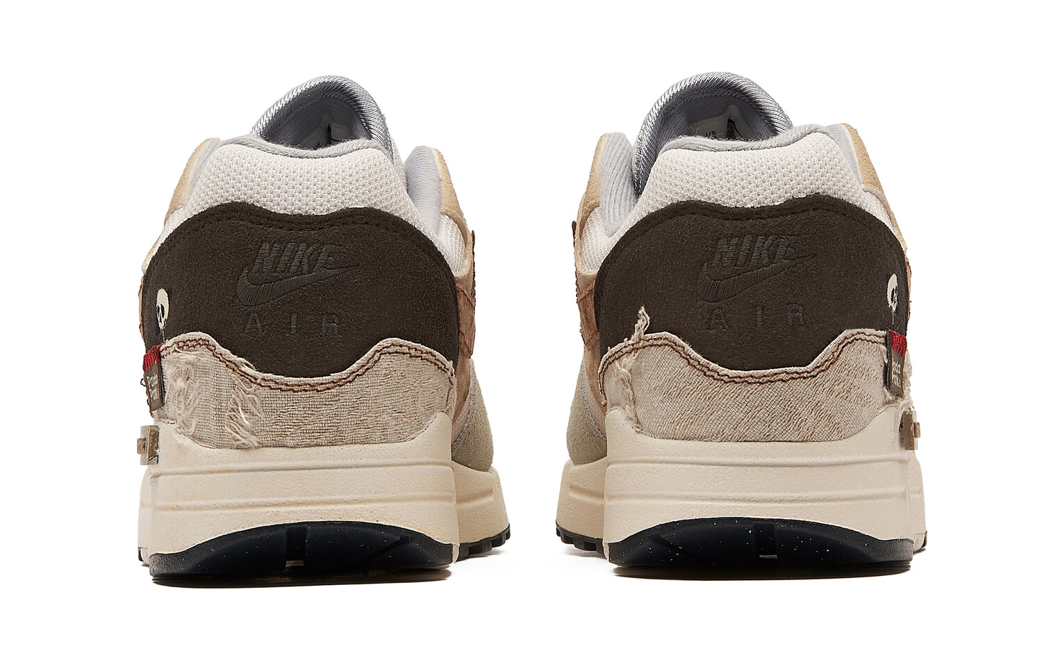 

Кроссовки Nike Air Max 1 Lifestyle Shoes Men Low-top Beige/brown/white, цвет Rice white dumplings