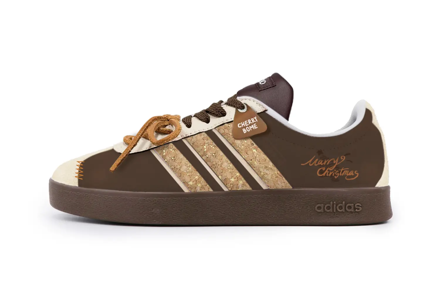 

Adidas VL COURT 2.0 Cherry Bomb Christmas низкие немецкие армейские кроссовки унисекс Brown