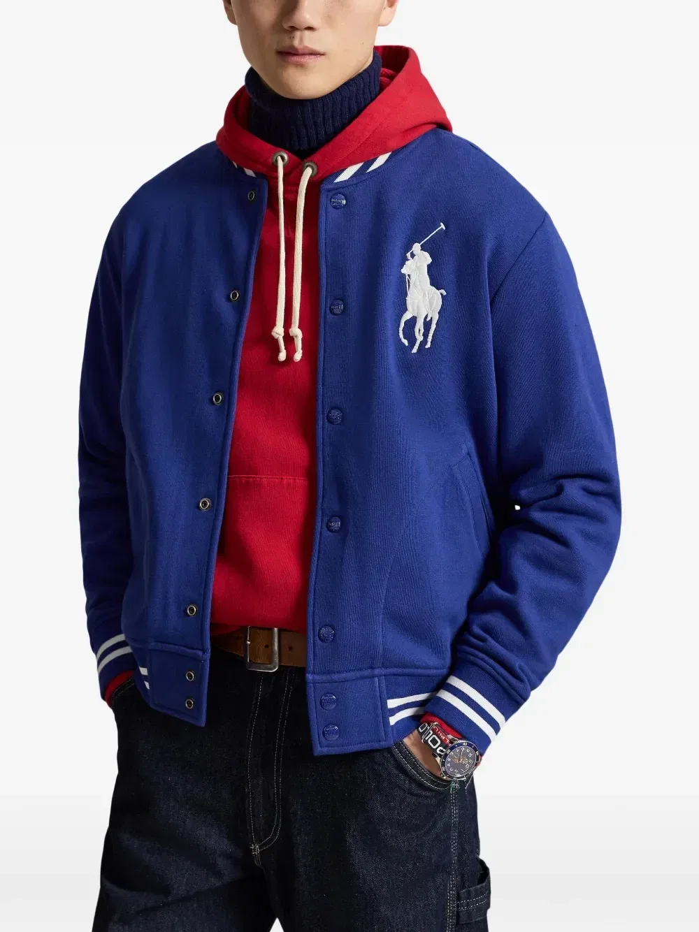 Фактурная куртка Polo Ralph Lauren, синий — фото 3