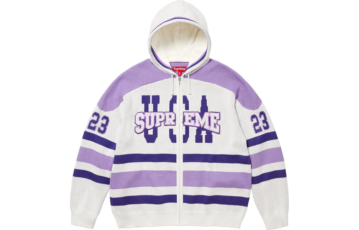 Коллекция осень/зима FW23 Трикотаж унисекс Supreme, белый — фото 4