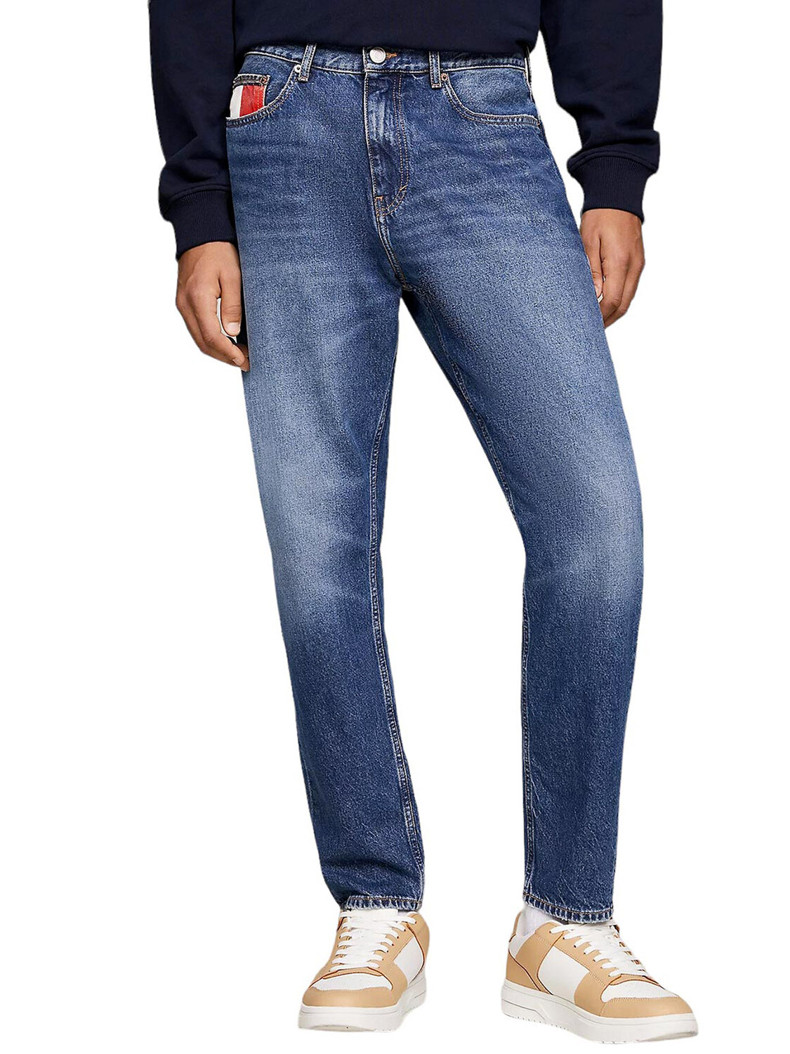 

Джинсы jeans jeans isaac archive relaxed fit Tommy, синий