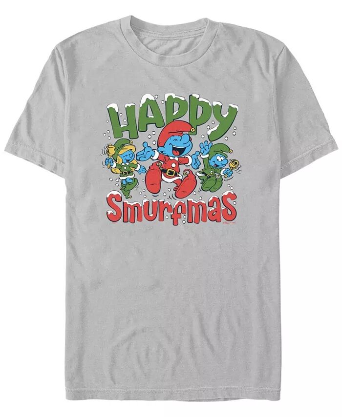 

Мужская футболка с коротким рукавом Happy Smurfmas Fifth Sun