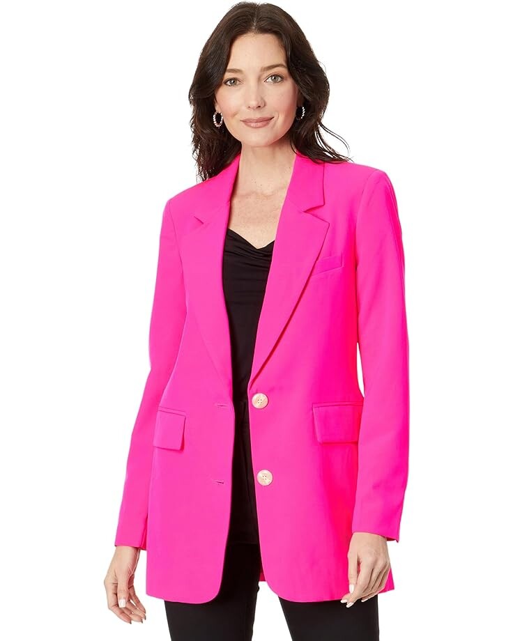 

Блейзер Vince Camuto Notch Collar Poly Base, цвет Hot Pink