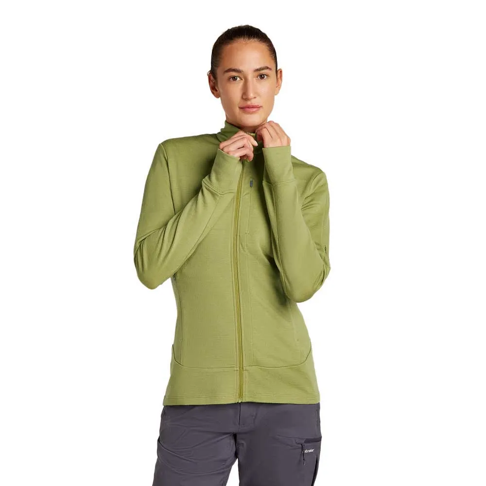 

Толстовка Icebreaker Merino 260 Quantum full zip, зеленый
