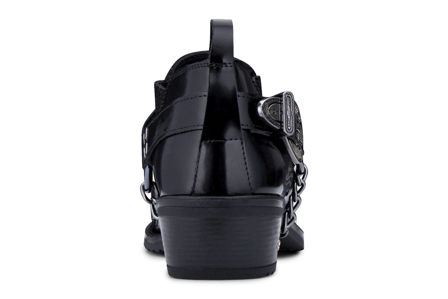 Мужские ковбойские туфли Black Eagle с кубинским каблуком из кожи Infinity Leather — фото 4