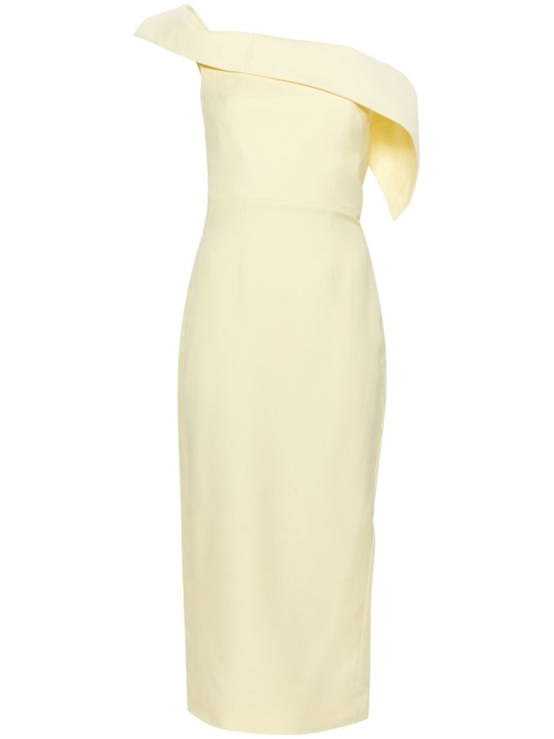 

Креповое платье мини с открытыми плечами Roland Mouret, желтый
