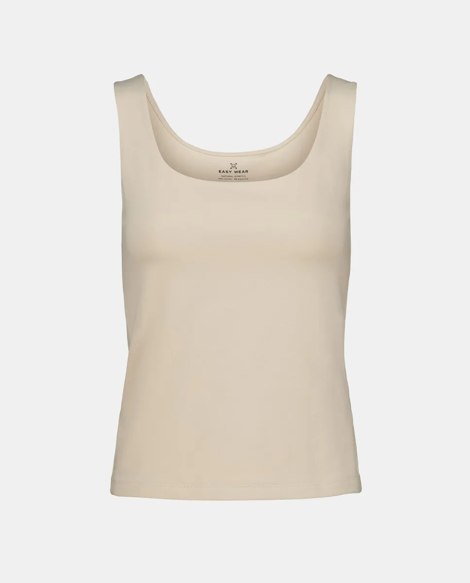

Женская футболка с двойными лямками спереди Easy Wear, бежевый