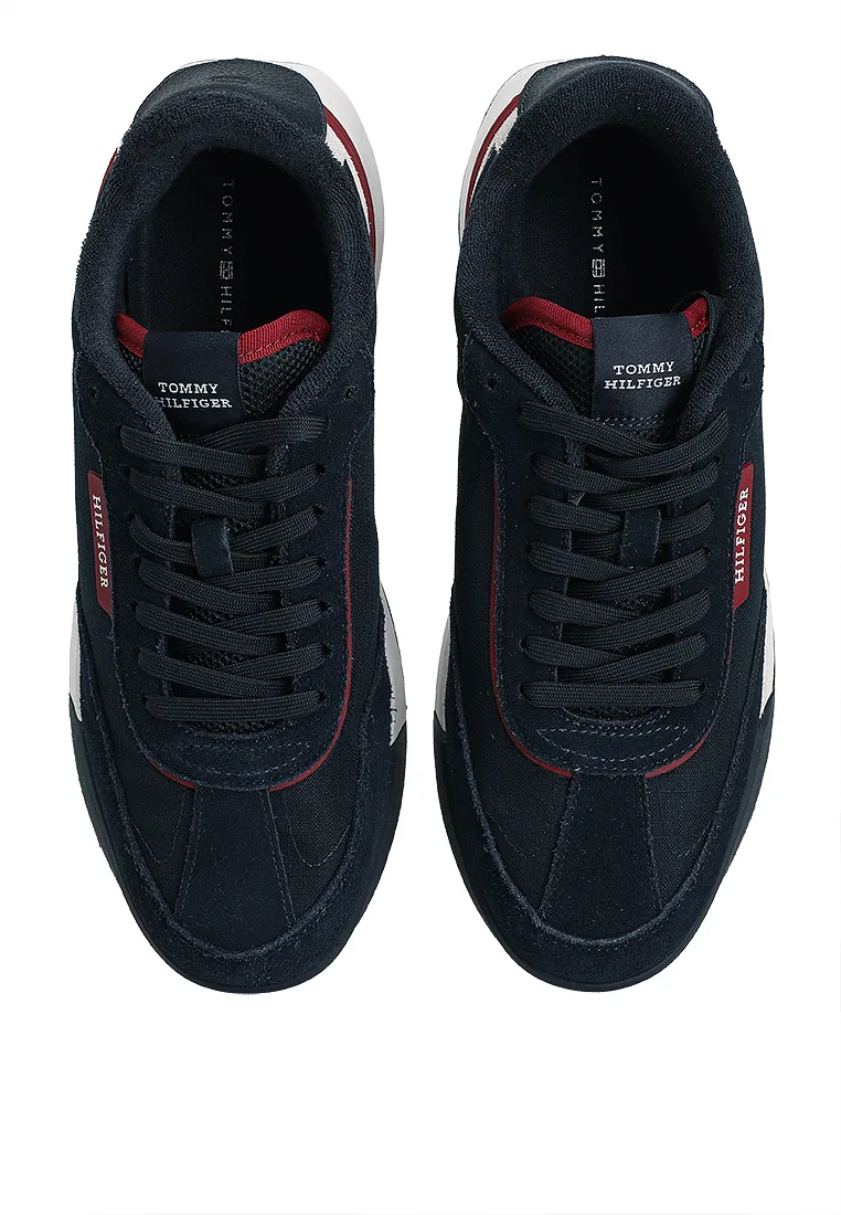 Кроссовки, замша и текстиль, Tommy Hilfiger, темно-синий/мультиколор — фото 4