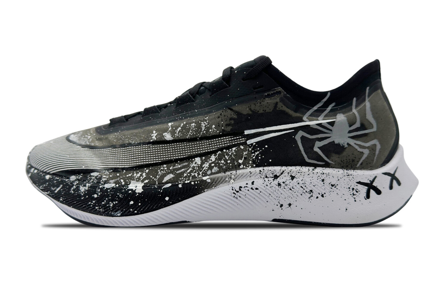 

Кроссовки Zoom Fly 3 мужские низкие черные/белые/серые Nike