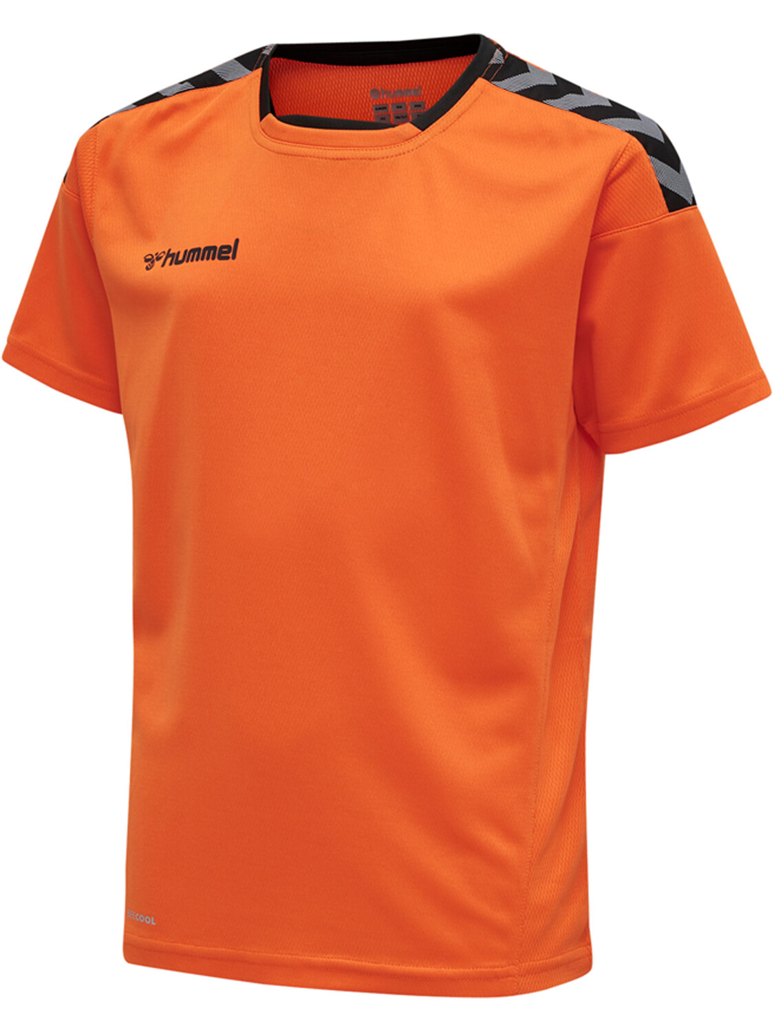 Футболка Hummel Trikot S/S Hmlauthentic Kids Poly Jersey S/S, цвет TANGERINE — фото 3
