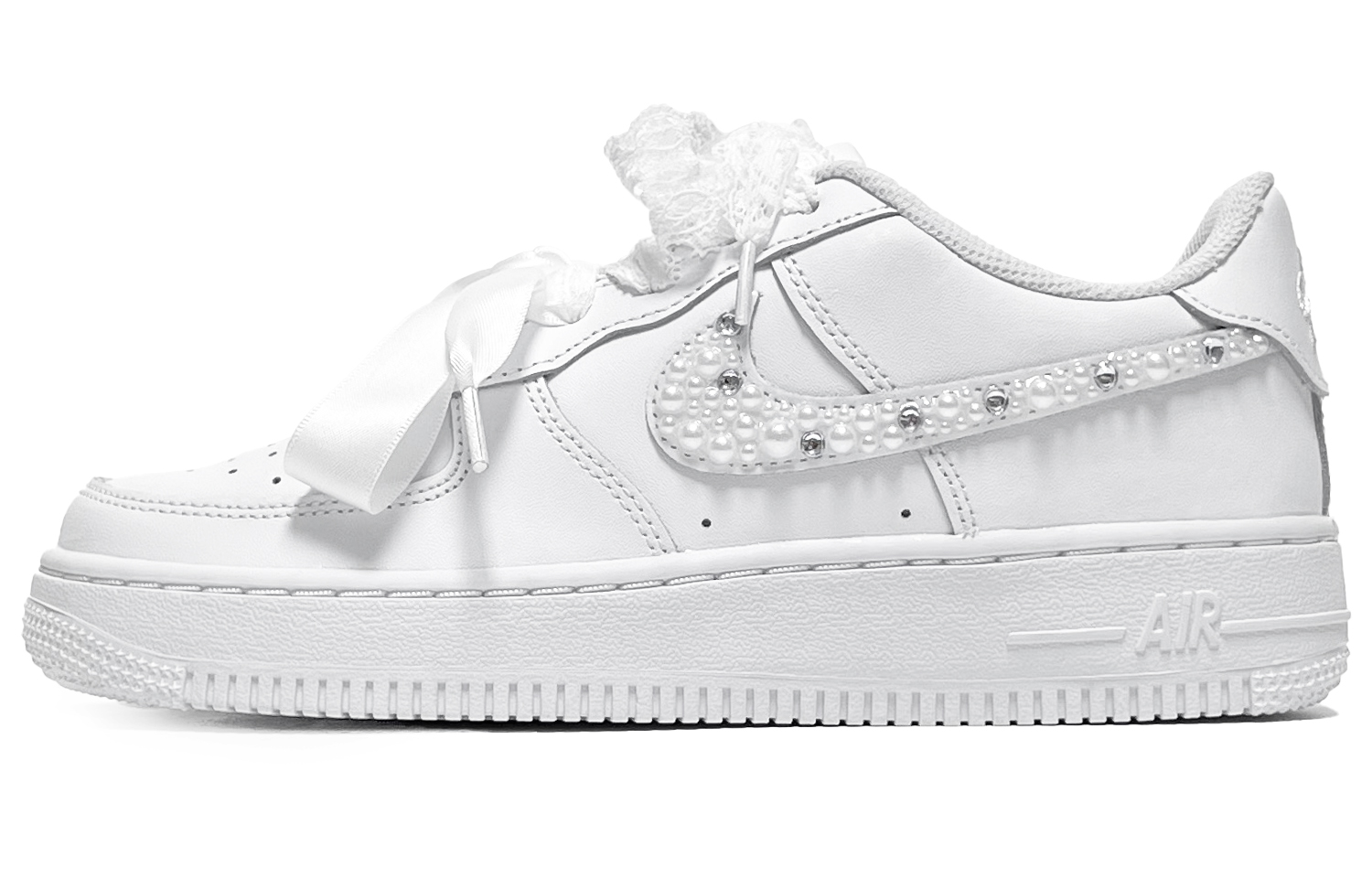 

Детские скейтерские кроссовки Air Force 1 для школьников Nike, белый