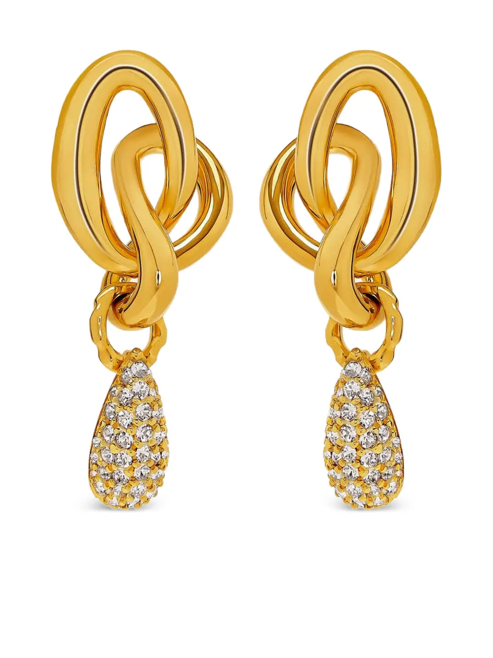 

Серьги с кристаллами Oscar de la Renta, золотой