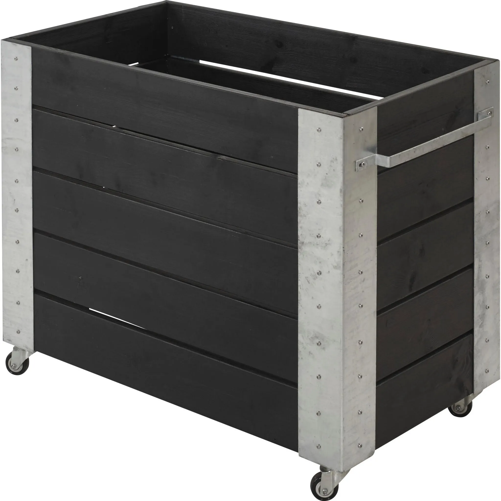

Коробка для цветов PLUS «Кубик», ШхГхВ: 50x87x70 см, цвет Schwarz RAL 9005