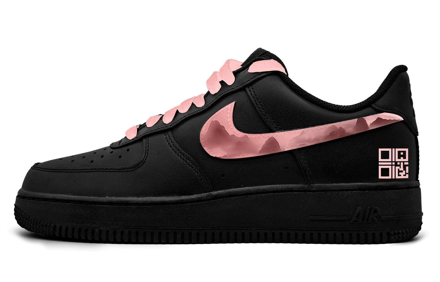 

Кроссовки Nike Air Force 1 Skateboarding Shoes Unisex Low-top Pink, красный