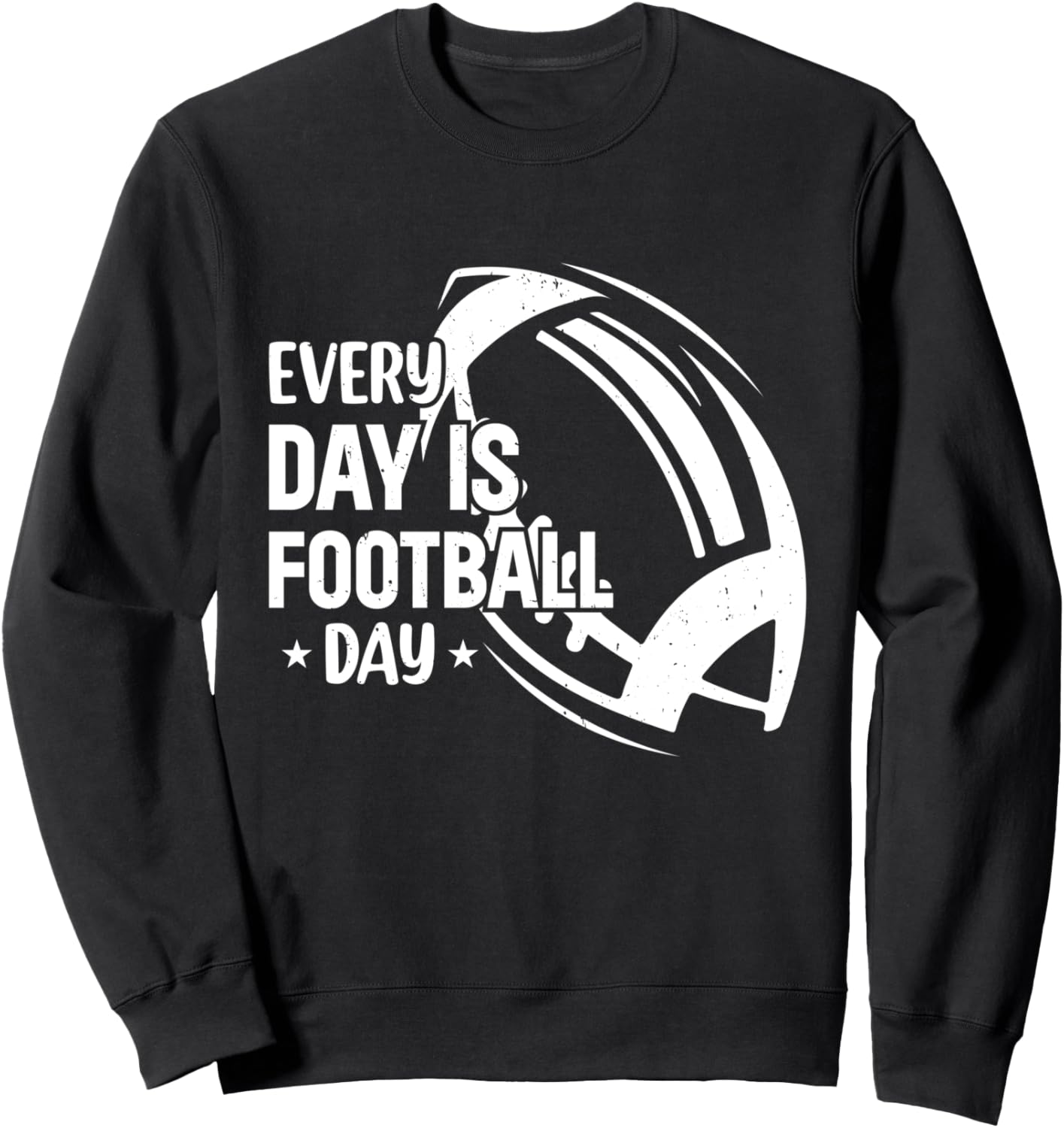

Каждый день - футбольный день! - Толстовка с символикой американского футбольного матча American Football Player American Football Game, черный