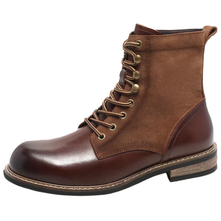 

MODENGPAN Короткие мартинсы 3 см мужские коричневые, цвет Brown