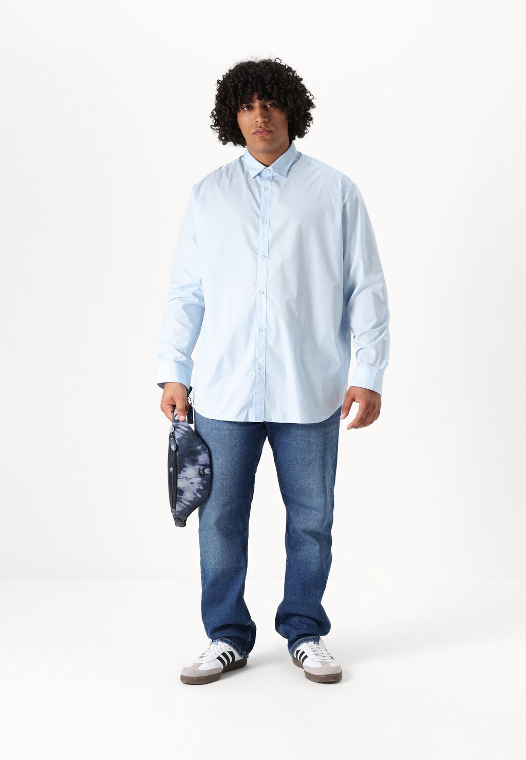 

Рубашка JJJOE PLUS SHIRT Jack & Jones, светло-голубой