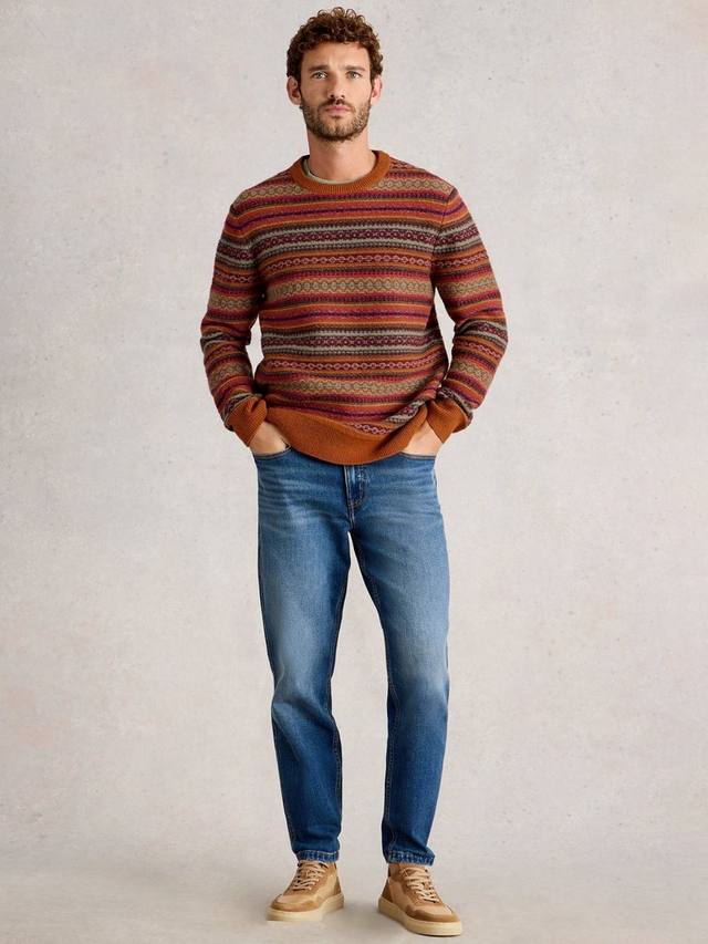 

Свитер Ossett с воротником-гольф из шерсти с узором фэр-айл White Stuff