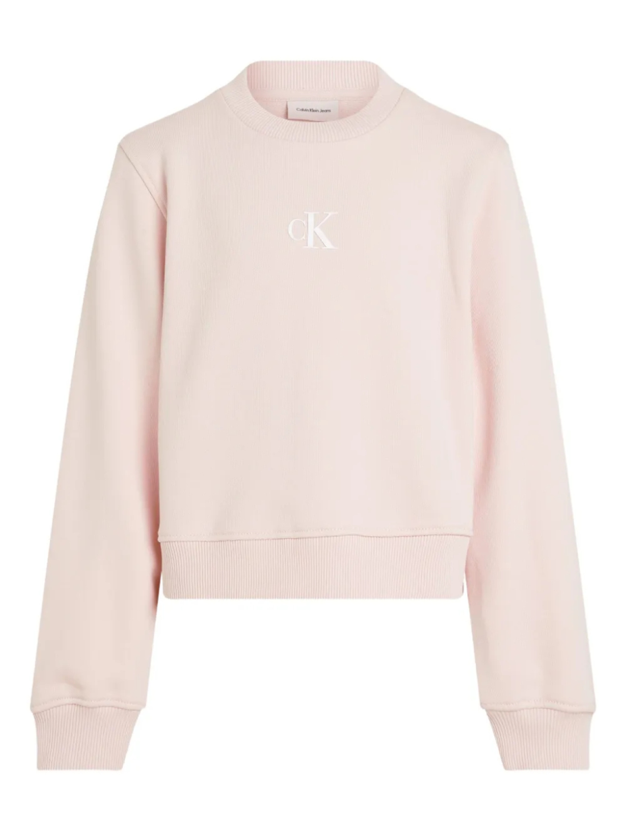 

Свитшот с аппликацией логотипа Calvin Klein Kids, розовый