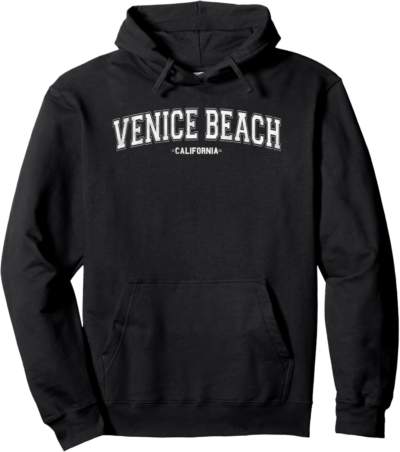 

Худи с надписью Venice Beach Collegiate, черная Trendy Apparel