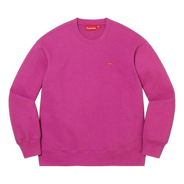 

Свитер small box crewneck 'purple' Supreme, фиолетовый