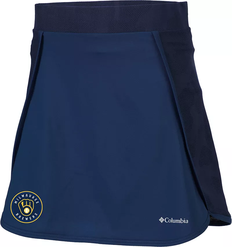 

Женская юбка Columbia Milwaukee Brewers Omni-Wick Up Next, темно-синий