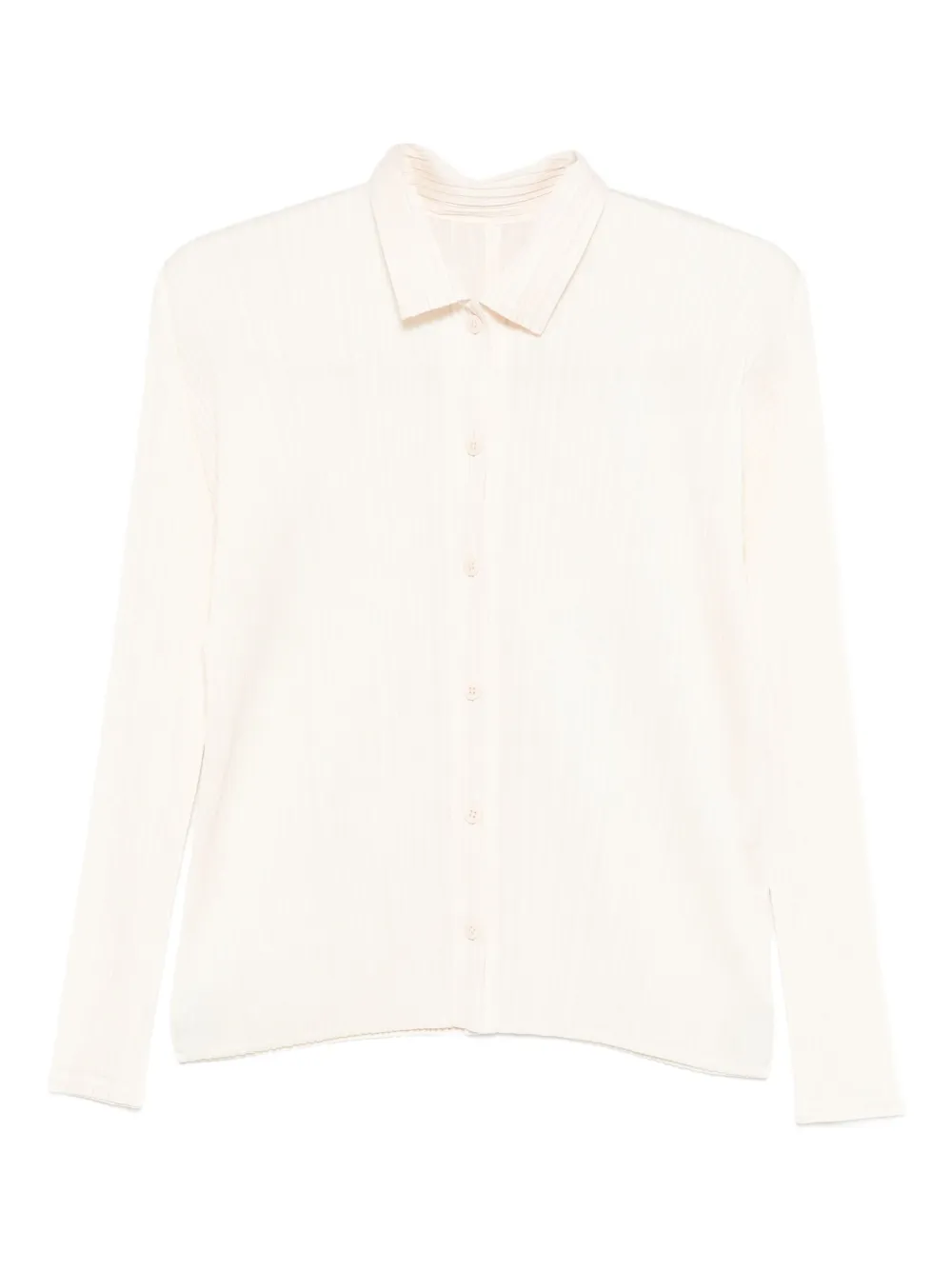 

Плиссированная рубашка на пуговицах Pleats Please Issey Miyake, белый