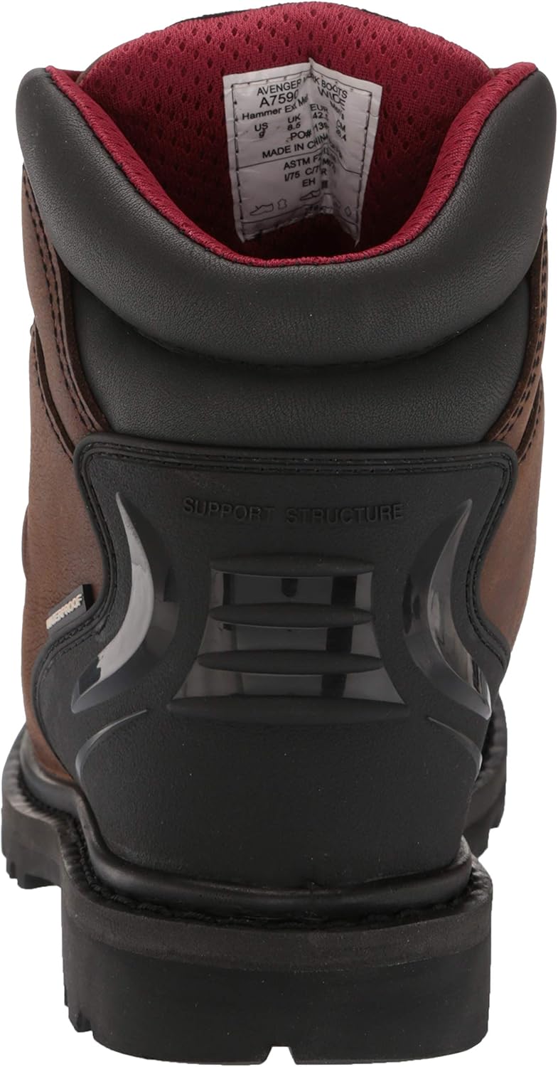 Мужские рабочие ботинки Avenger A7590 Avenger Work Boots, коричневый — фото 3