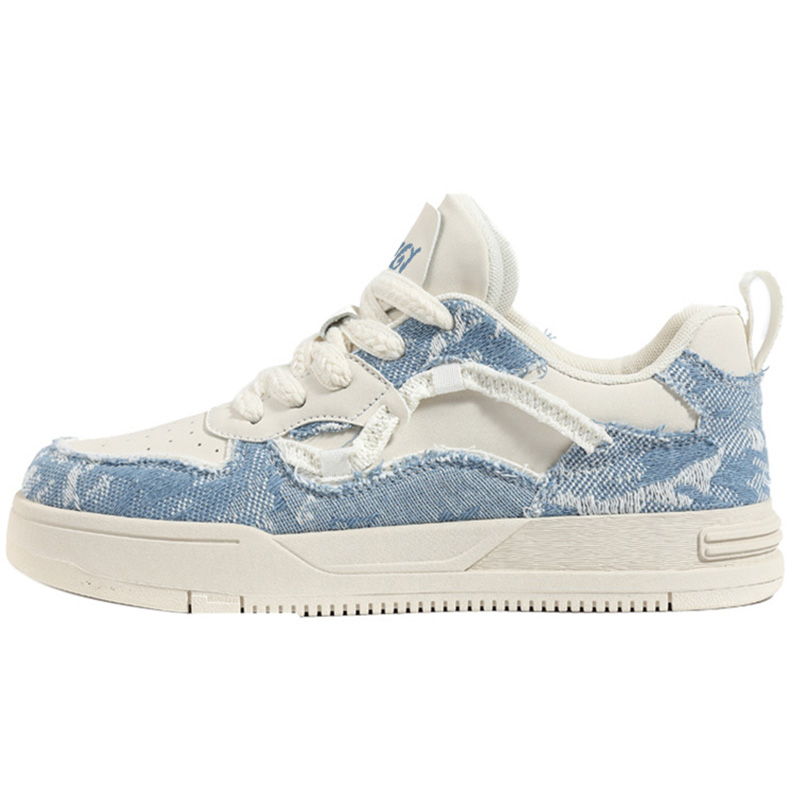 

Desert Ram Низкие скейтерские кроссовки унисекс бело-голубые, цвет White Blue