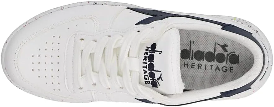 

Мужские кроссовки Diadora Mi Basket Low 2030 с шнуровкой повседневные - белые, белый