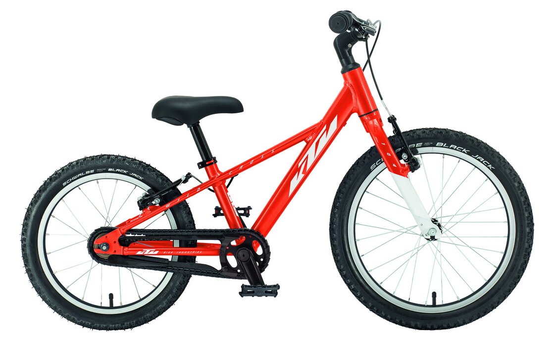 

Детский велосипед KTM Wild Cross 16 - 16 дюймов - Diamant - 2023, цвет Orange|fire orange (white)