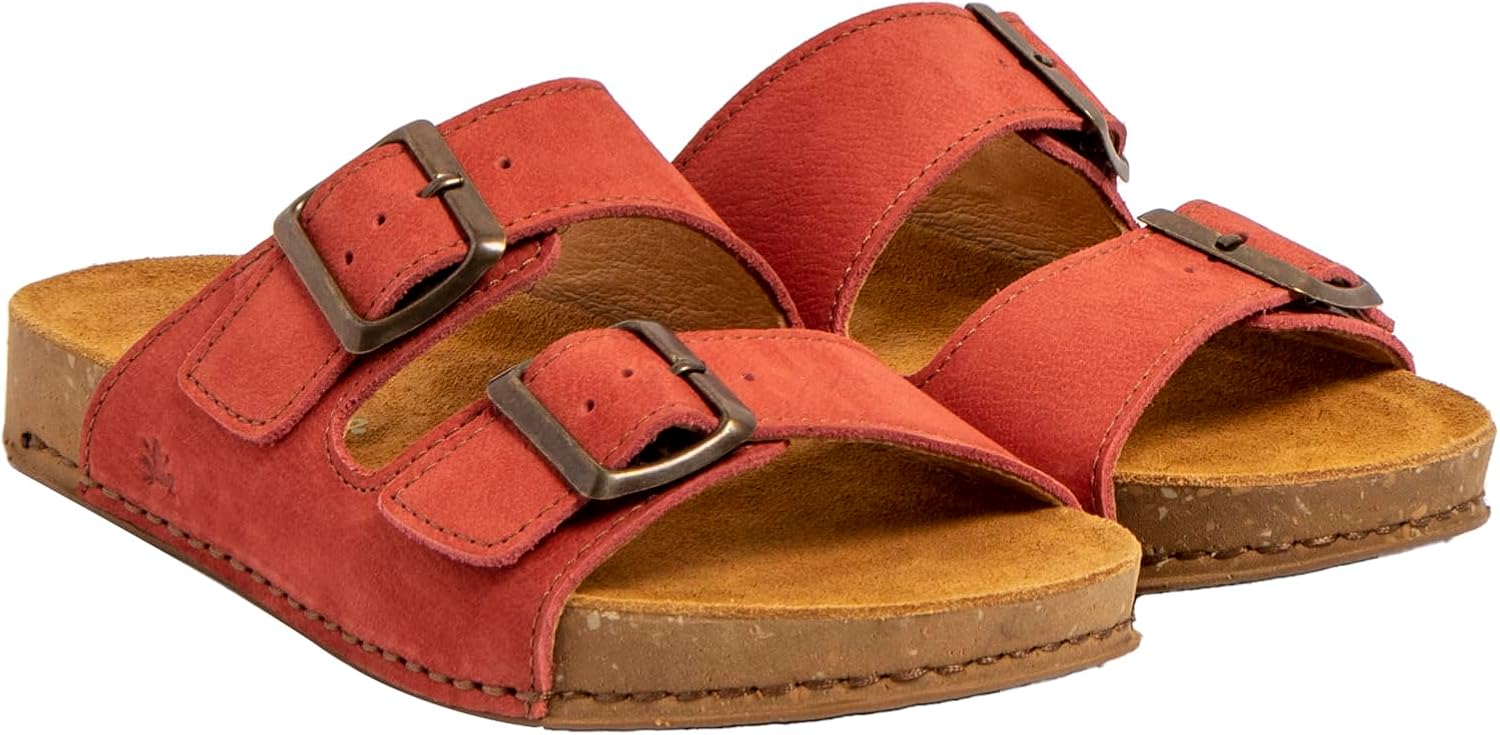 

Унисекс сандалии на щиколотке El Naturalista, Raspberry